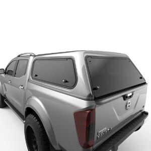 EGR Premium Canopy with Lift Up Side Windows to suit Nissan Navara NP300 2015 - 2021 (Brilliant Silver)