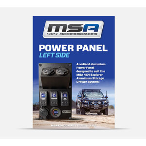 MSA 4x4 Drawer Power Panel - Left