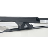 Rhino HD RLTP Trackmount Black 2 Bar Roof Rack for LAND ROVER Discovery 3 & 4, 5dr 4WD  4/05 to 6/17