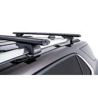 Rhino Vortex SX Black 2 Bar Roof Rack for RENAULT Megane  4dr Wagon (Roof Rails) 5/13 to 5/17