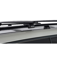 Rhino Vortex SX Black 2 Bar Roof Rack for BMW X3 E83 4dr 4WD (Roof Rails) 7/04 to 2/11