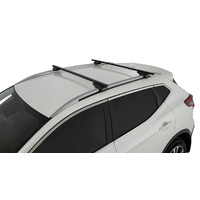Rhino Euro SX Black 2 Bar Roof Rack for MERCEDES BENZ GL Class X166 4dr SUV (Roof Rails) 5/13 to 12/15