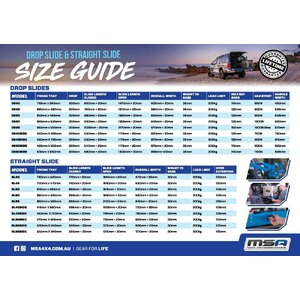 MSA 4x4 Stright Fridge Slide - SL50
