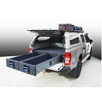 MSA 4x4 Fitted Double Drawers Kit E1350-COLORG-COM-DMAX to suit Isuzu Dmax Dual Cab