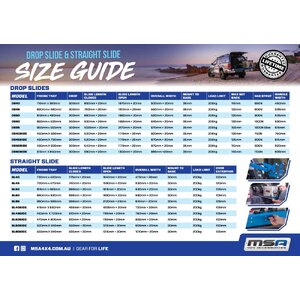 MSA 4x4 Side Stright Fridge Slide - SL60