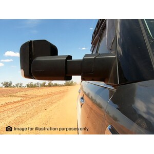 MSA 4x4 Towing Mirrors to suitI Holden Colorado 2012 - 2020  (Chrome, Electric, Indicators)