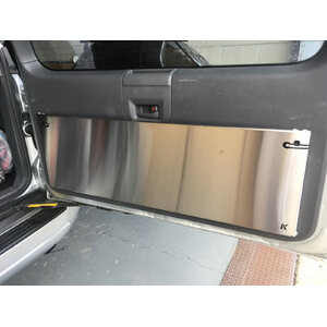 Kaon Rear Door Drop Down Table and Cage to suit Toyota Prado 120 / Lexus GX 470 [Natural Stainless]