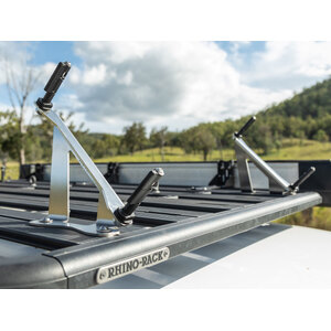Kaon Angled Wind Deflector Maxtrax & Tred Mounts to suit Rhino-Rack Pioneer Platform Series 5 [5 Slat Rack][Mounts Only]