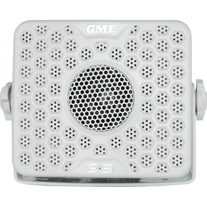 GME - GS300 60 Watt IP54 Marine Box Speakers - 110 x 100mm (Pair) - White 