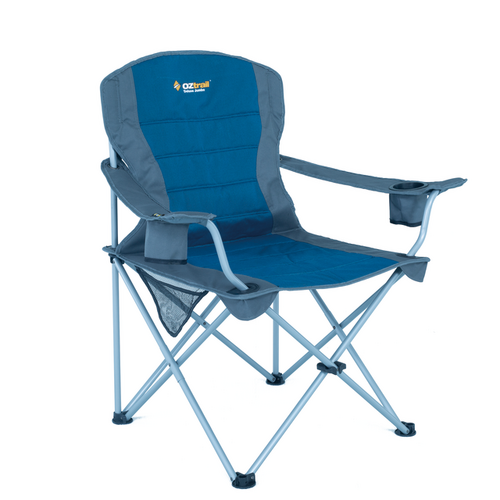 Oztrail Deluxe Arm Chair Blue