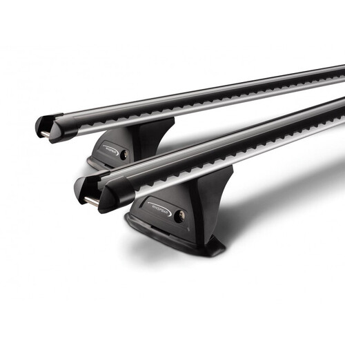 Yakima Silver 2 Bar Roof Rack - Ford Falcon XD/XE/XF/X 2dr Ute 3/79 - 5/99 (T17Y & K324)