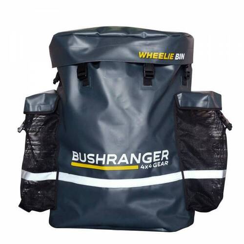 Bushranger Wheelie Bin Rear Tyre Bin with Side Pockets