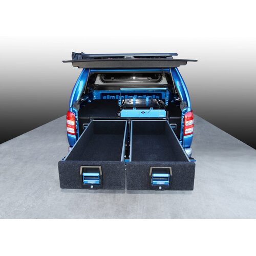 MSA 4x4 Fitted Double Drawers Kit E1350-TRITMQMR-COM to suit MItsubishi Triton MR Series Dual Cab