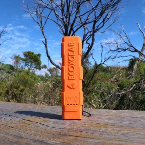 EcoXGear EcoXCharge+ Waterproof Flashlight Powerbank (Orange)