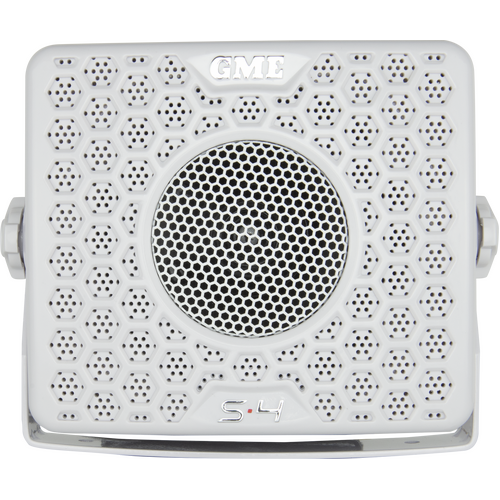 GME - GS400 80 Watt IP54 Marine Box Speakers - 135 x 120mm (Pair) - White 