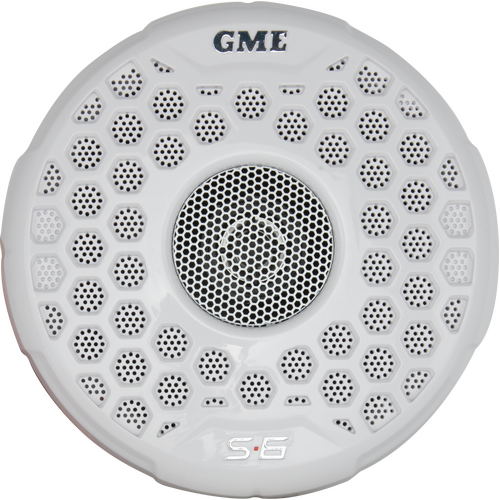 GME - GS600 140 Watt IP54 Marine Flush Mount Speakers - 180mm (Pair) - White
