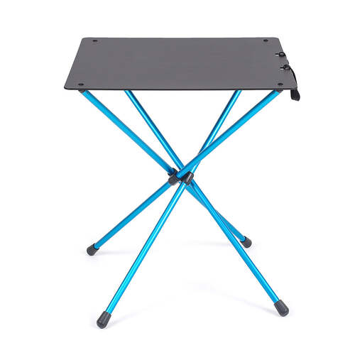 HELINOX | Café Table Black with Cyan Blue Frame