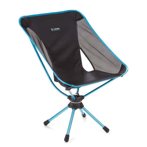 HELINOX | Swivel Chair Black with Blue Frame