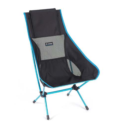 HELINOX | Chair Two Black with Cyan Blue Frame