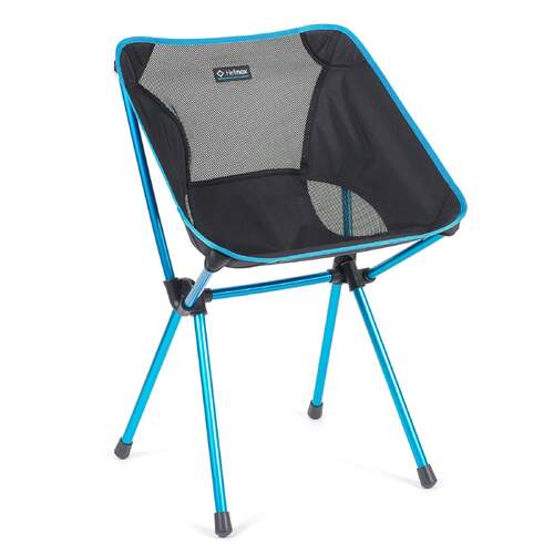 HELINOX | Café Chair Black with Cyan Blue Frame