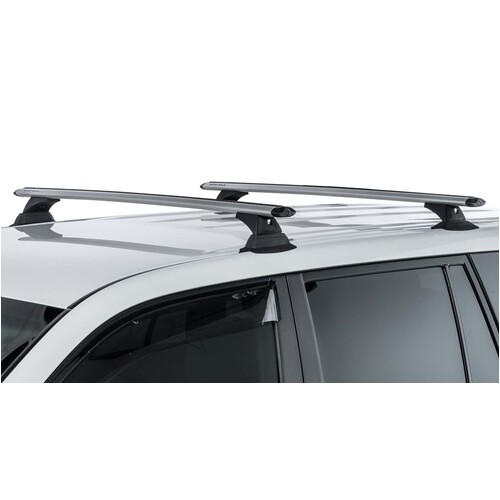 Rhino Vortex RCH Silver 2 Bar Roof Rack for VOLKSWAGEN Caddy Life  5dr Van  6/06 to 12/10
