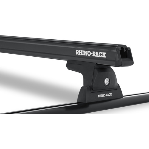 Rhino HD RCH Black 2 Bar Roof Rack for FORD Ranger PX/PX2/PX3 4dr Ute Double Cab 10/11 On