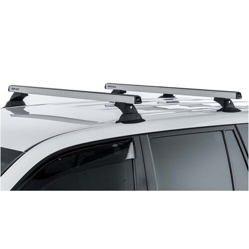 Rhino HD RCH Silver 2 Bar Roof Rack for FORD Ranger PX/PX2/PX3 4dr Ute Double Cab 10/11 On
