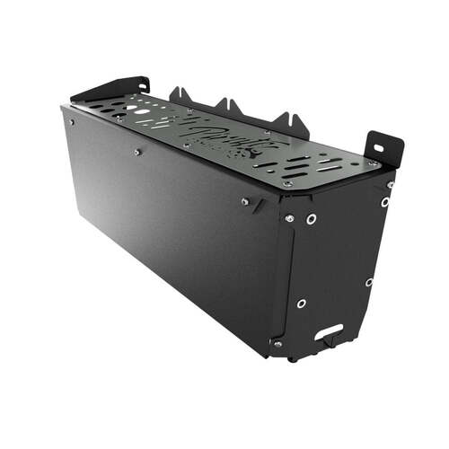 Pirate Camp Co. Cargo Bay Auxiliary Battery Mount with Power Panel to suit Suzuki Jimny JB74 (Medium Grey)