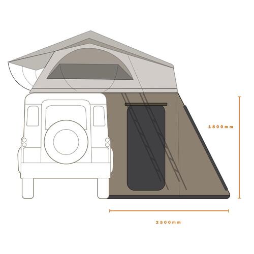 Darche Hi-View 2200 Rooftop Tent Annex 1.8M Drop