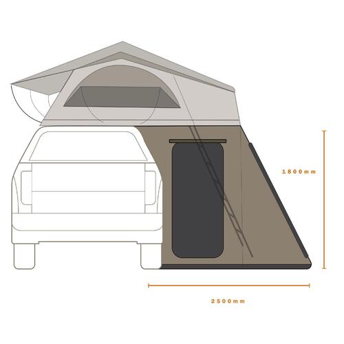 Darche Hi-View/Panorama 1600 Rooftop Tent Annex 2.1M Drop